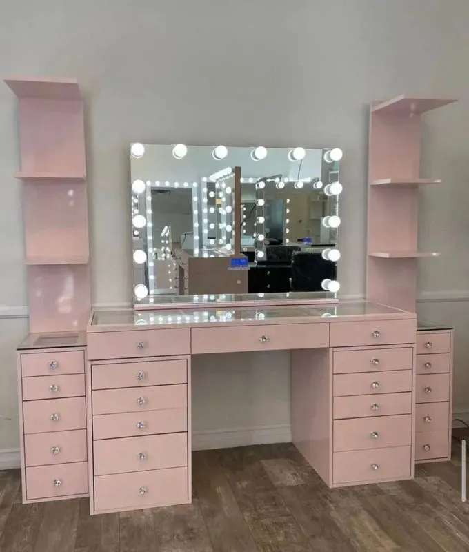 Tocador Hollywood rosa XL